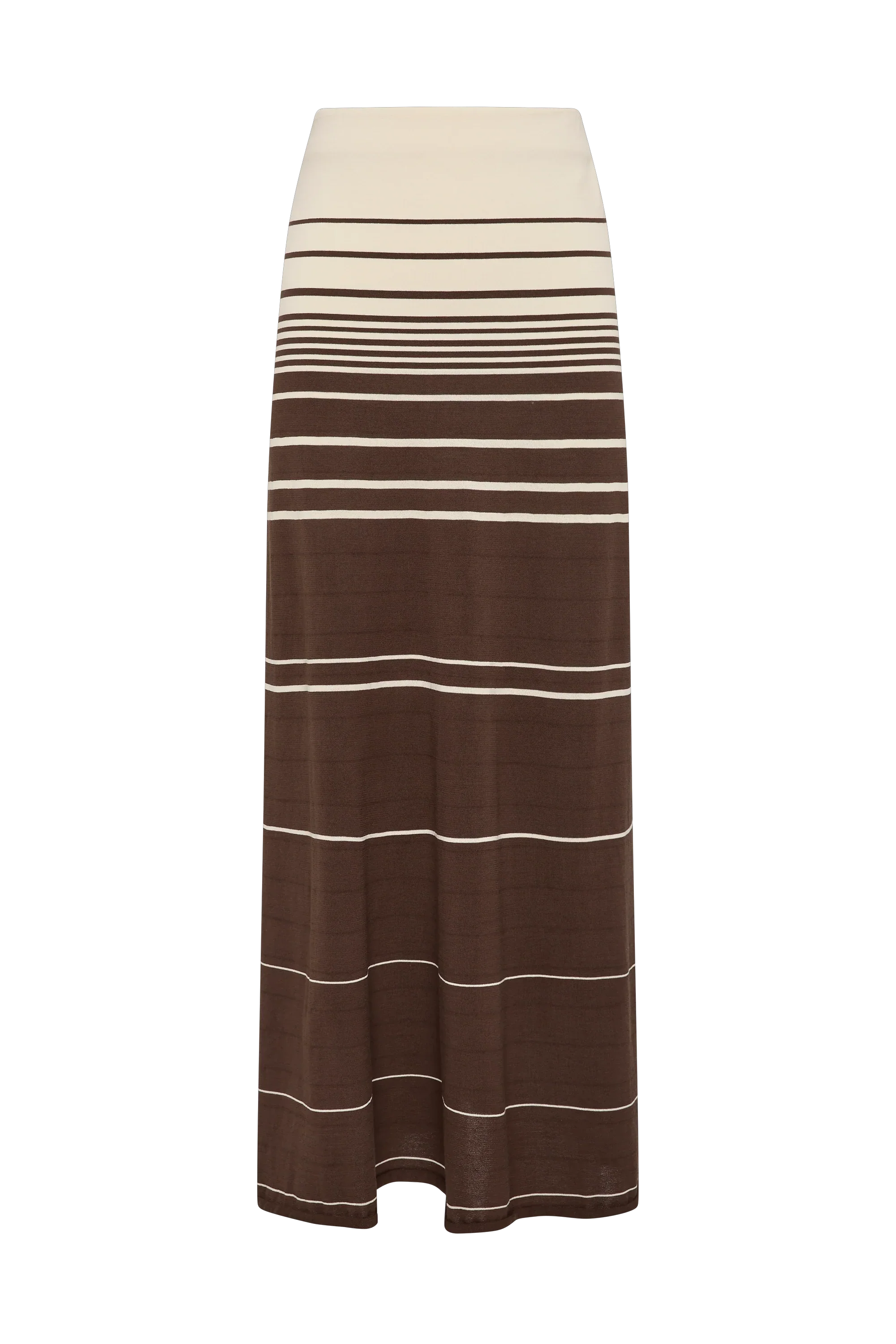 Casia Maxi Skirt Accordion Stripe Brown Beige - Final Sale - Image 7