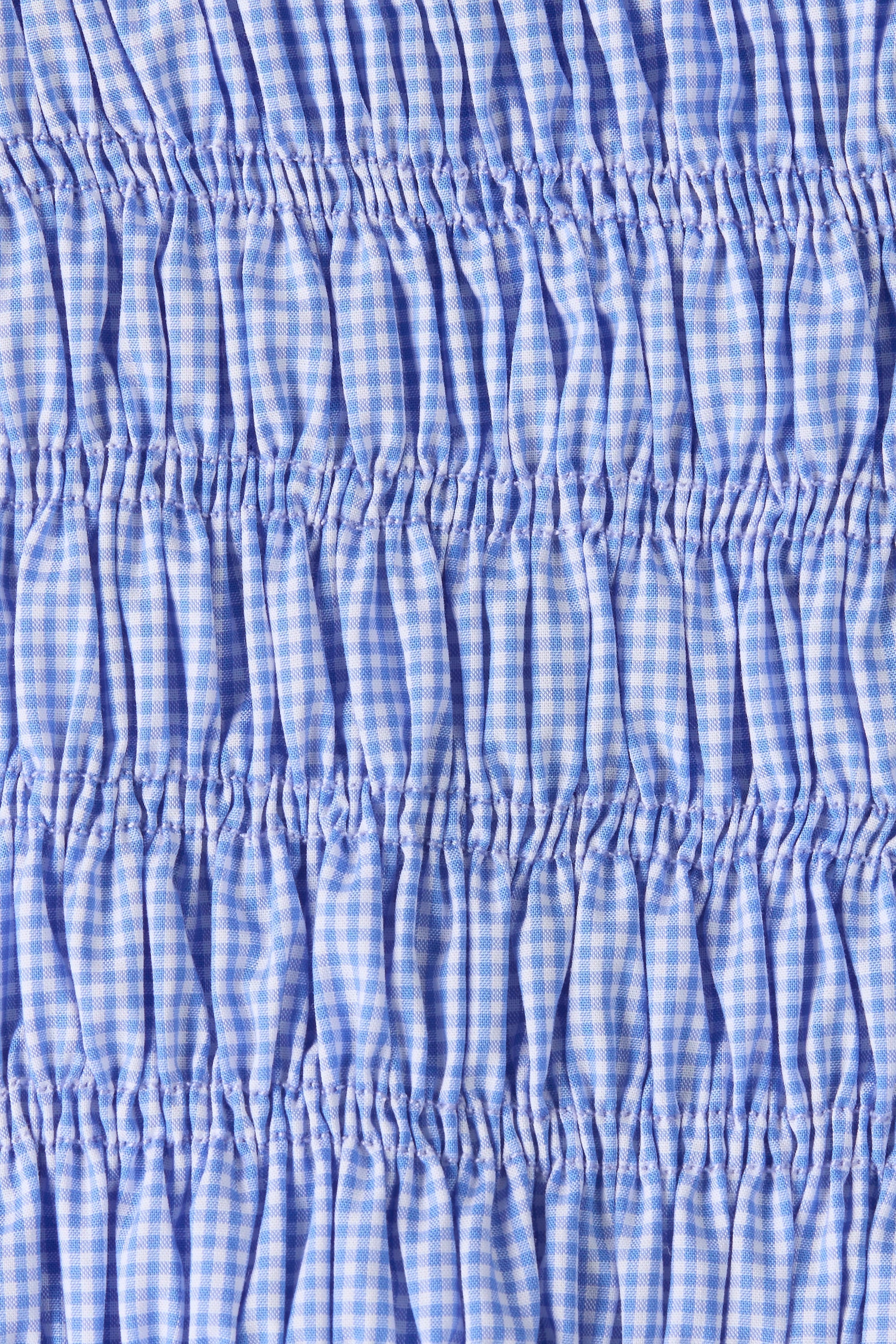 Eudora Top Micro Gingham Soft Blue - Final Sale - Image 5