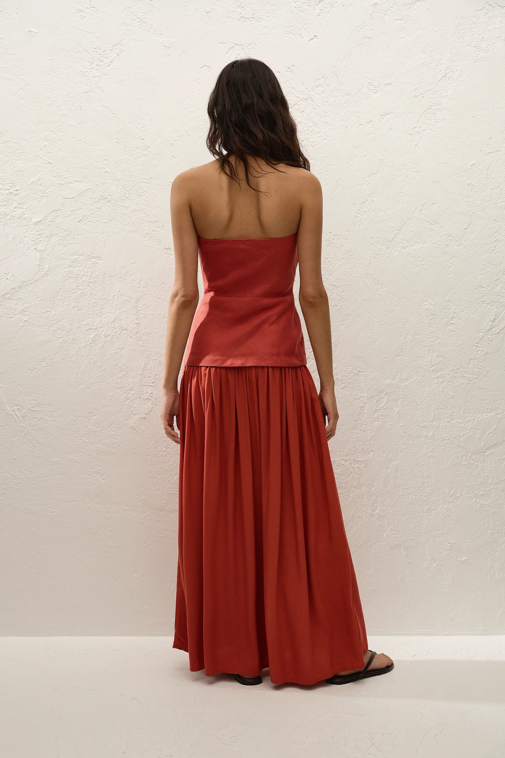 Hedy Maxi Dress Dusty Tomato - Final Sale - Image 4