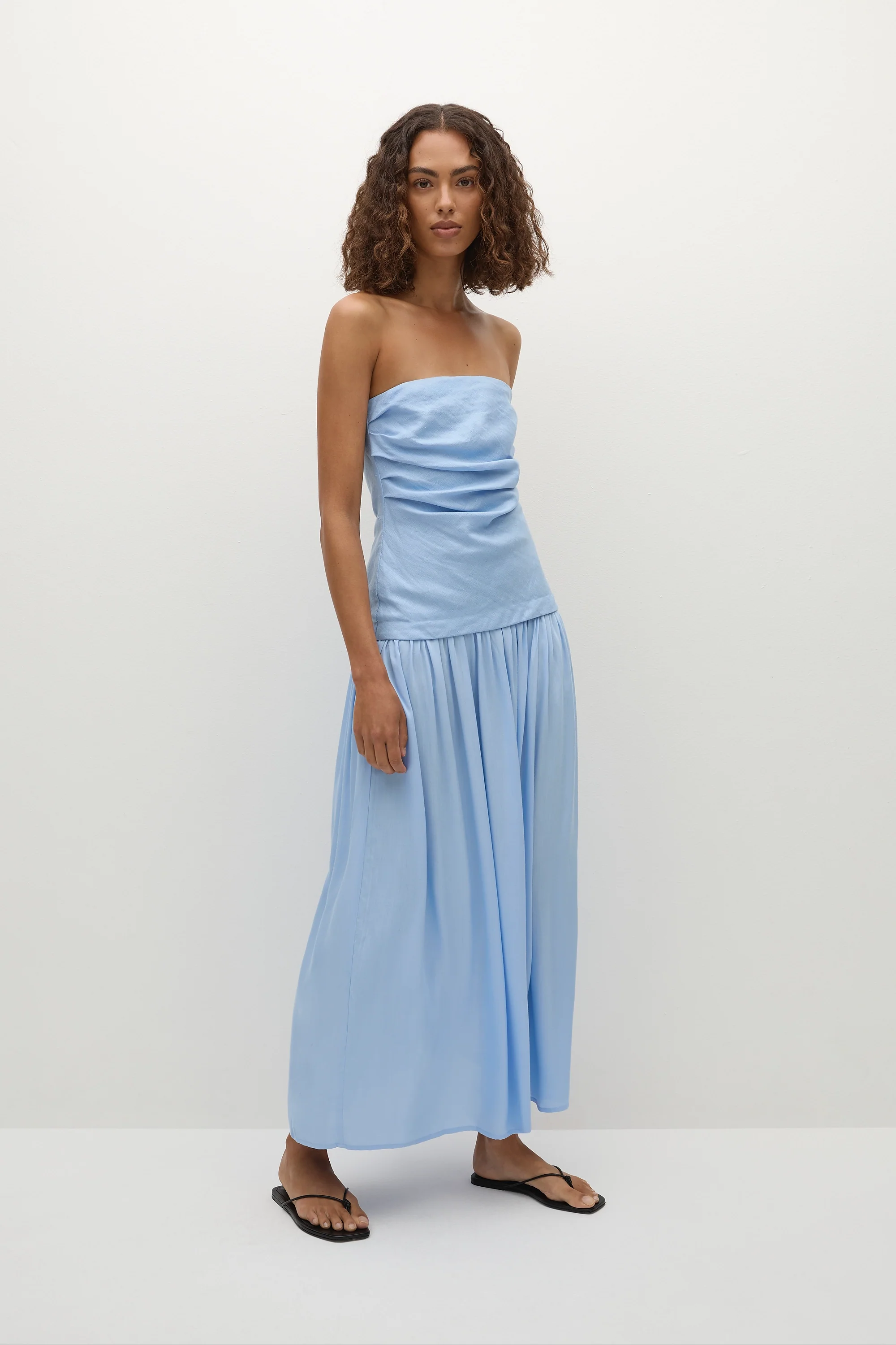 Hedy Maxi Dress Mineral Blue - Final Sale - Image 3