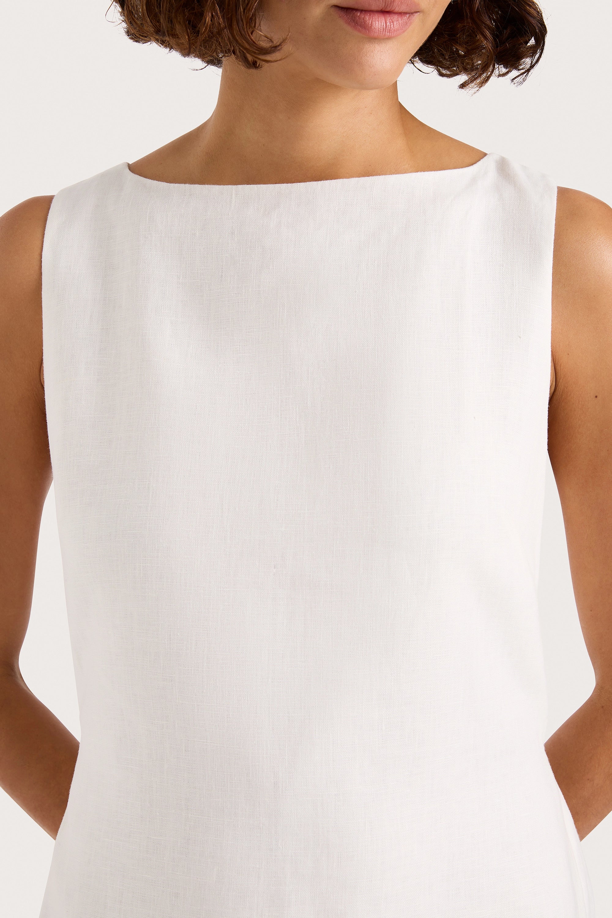 Kelly Mini Dress White - Image 4