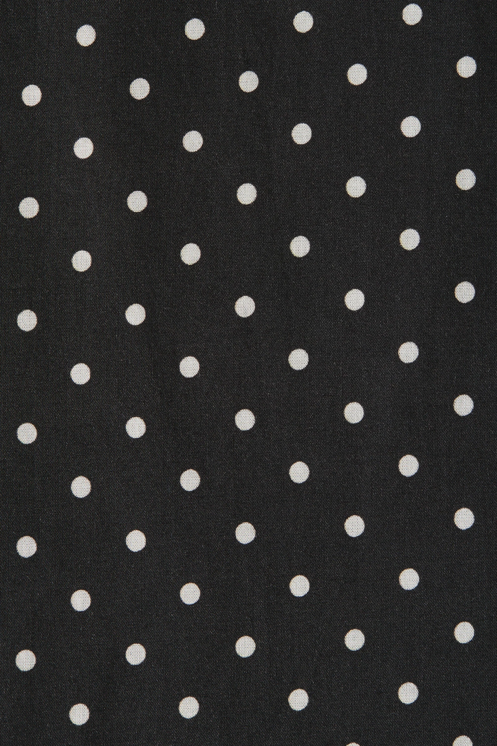 La Cala Midi Dress Lola Polka Dot Black Cream - Image 5