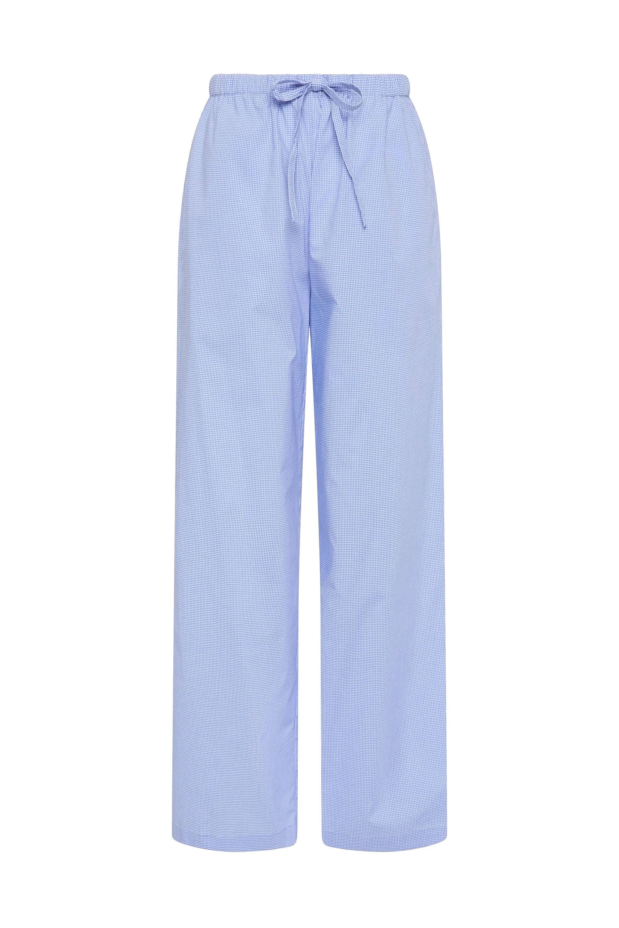 Martine Pant Micro Gingham Soft Blue - Final Sale - Image 6