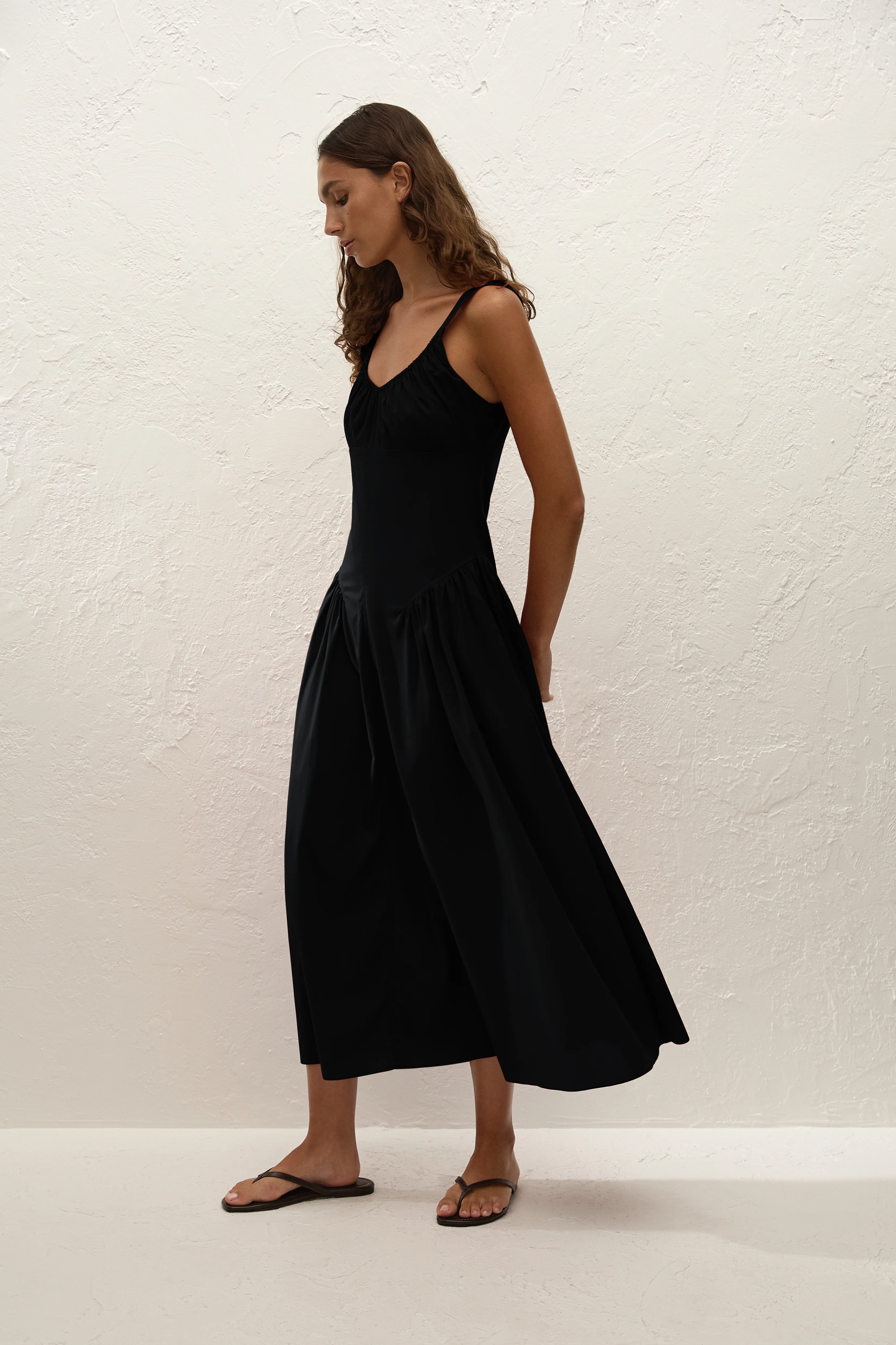 Olas Midi Dress Black - Final Sale - Image 3