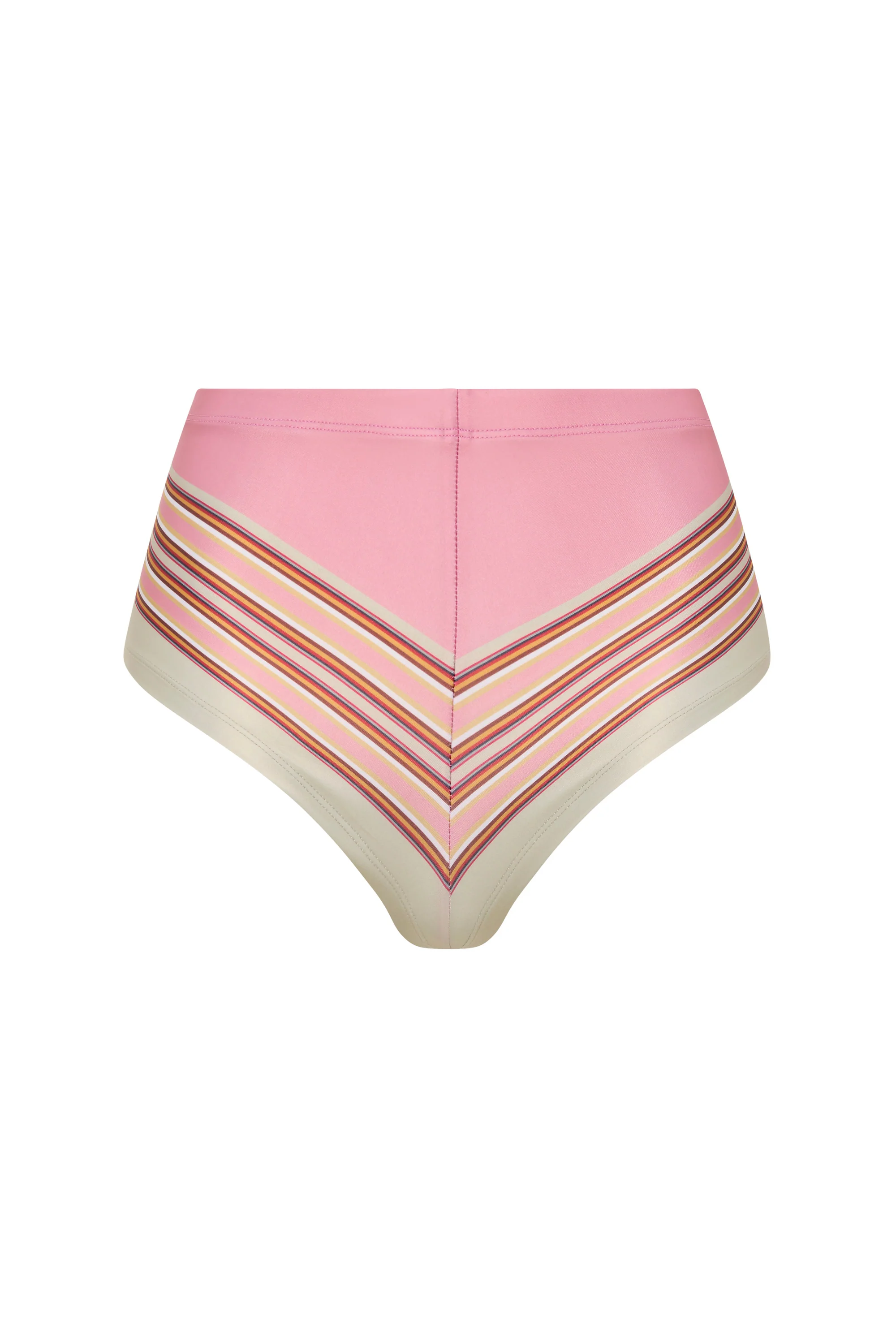 Olina Bikini Bottom Barragan Stripe Dusty Mauve - Final Sale - Image 6