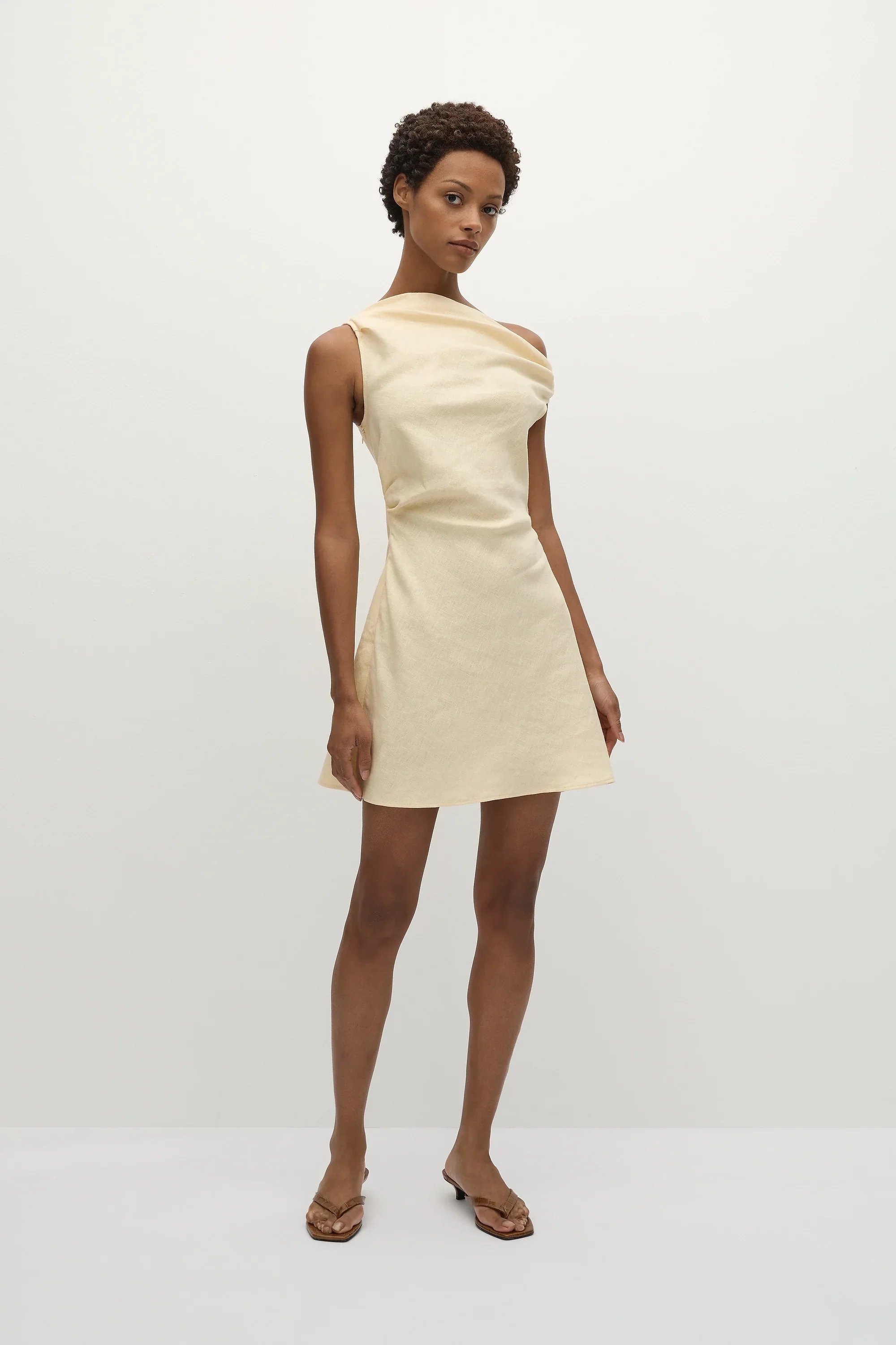 Suis Mini Dress Butter - Final Sale - Image 3