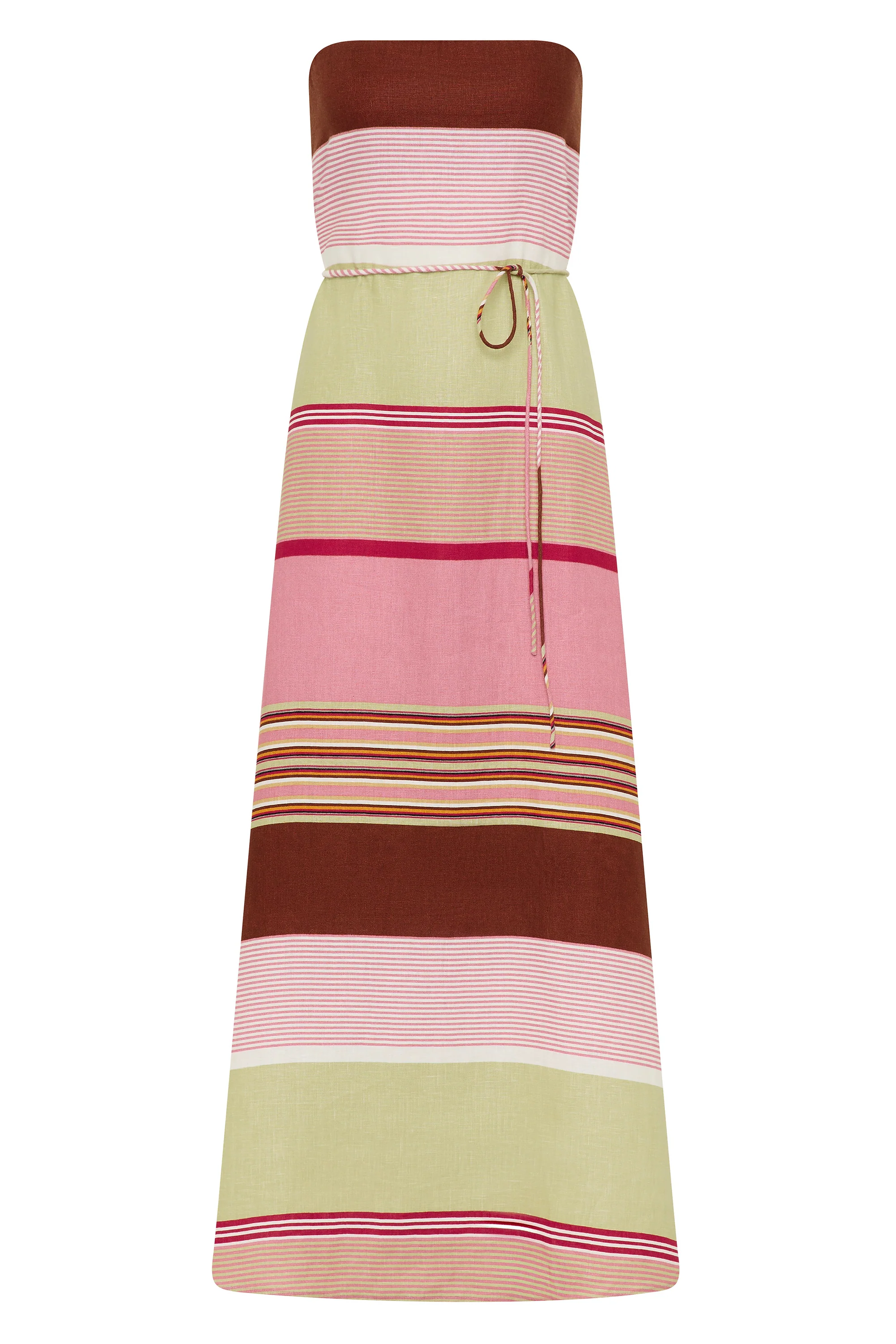 Yolina Maxi Dress Barragan Stripe Dusty Mauve - Final Sale - Image 9